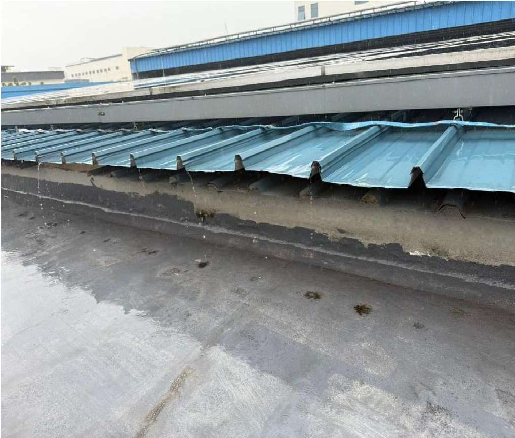 Metal Roof in Heavy Rain